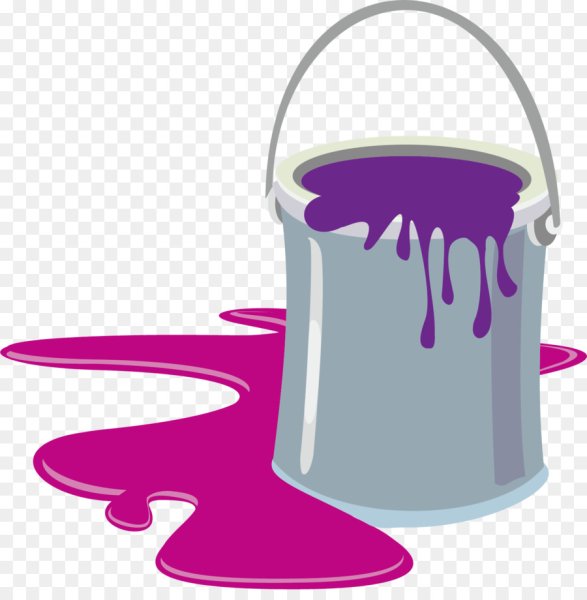 Ведро с краской вектор