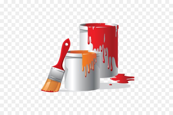 Банка краски без фона