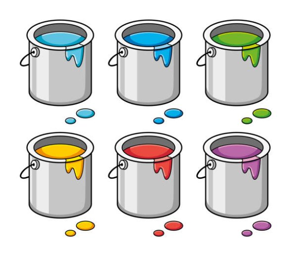 Ведро с краской
