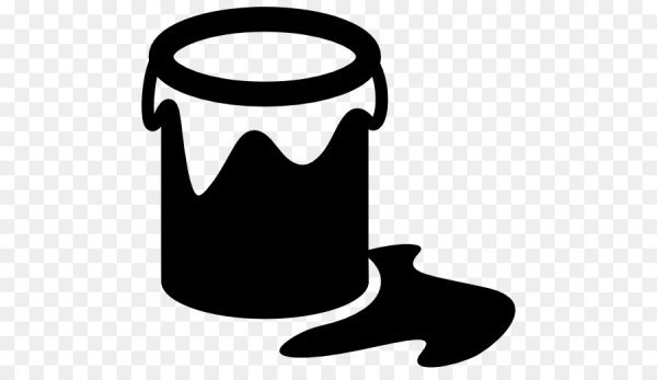 Ведро с краской вектор