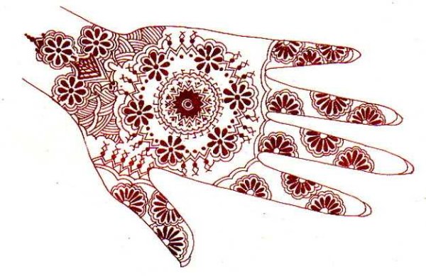 Мехенди на руке