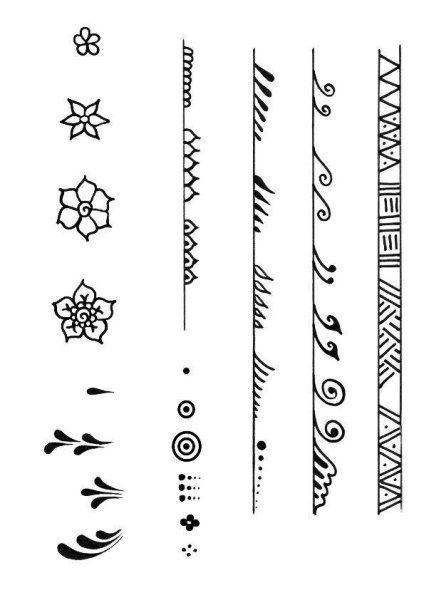 Мехенди простые