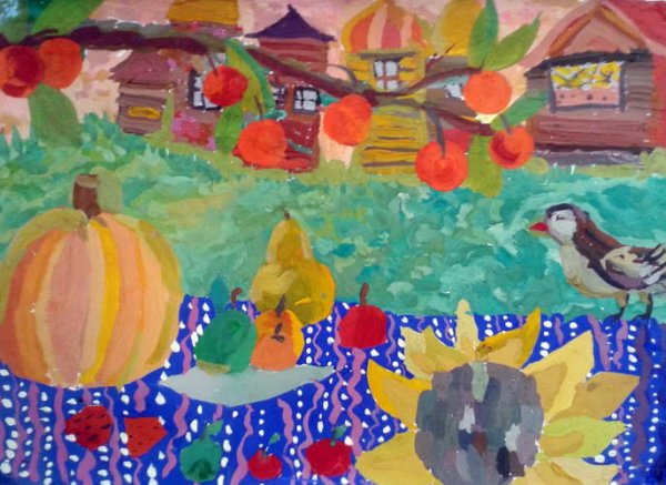 Осенняя ярмарка рисунок