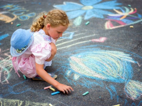 Рисование на асфальте