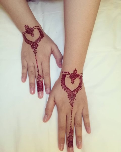 Мехенди сердце