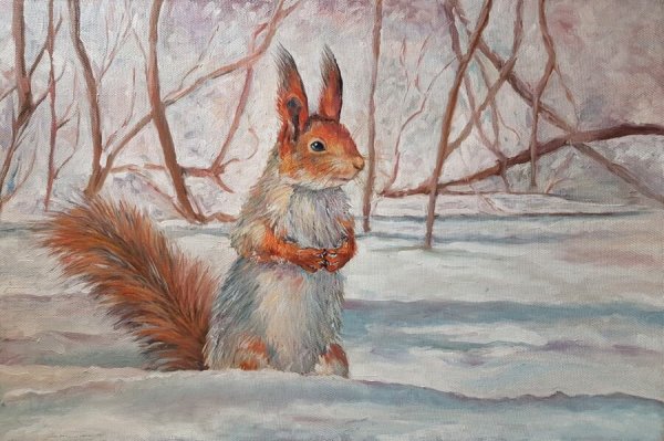 Белка живопись