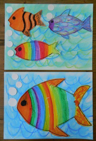 Рисование на тему рыбы