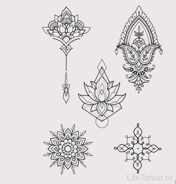 Орнамент Уналоме Лотос