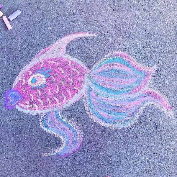 Рисование мелками