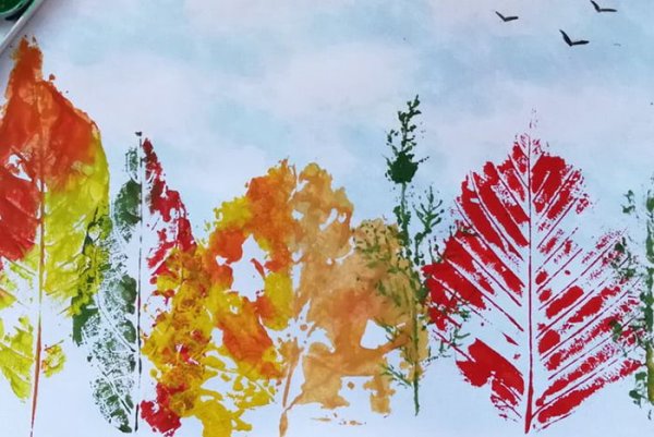 «Осенние листья» Отпечатки листьев