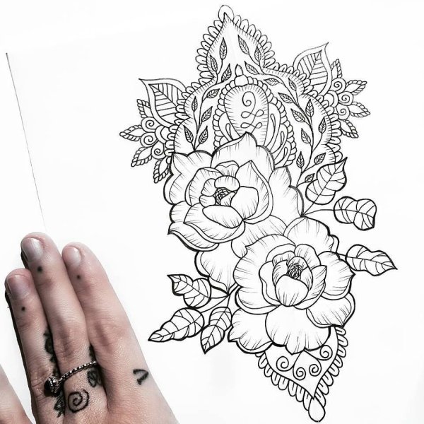 Мандала пион