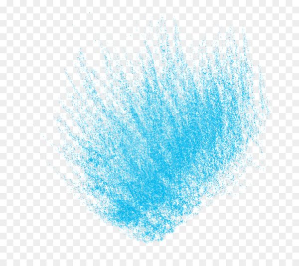 Голубые штрихи кисти