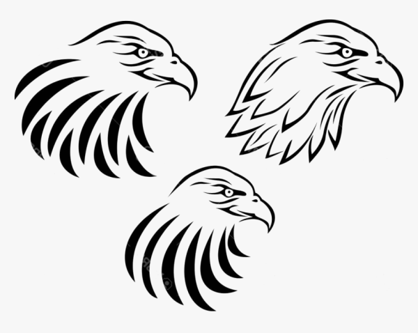 Легкий эскиз тату орёл