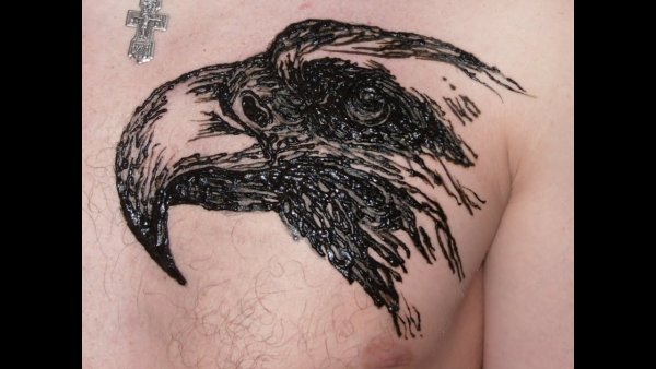 Рисунок хной орла