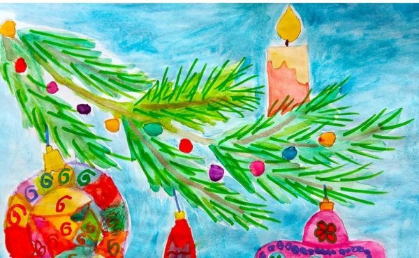 Ёлка рисунок лёгкий