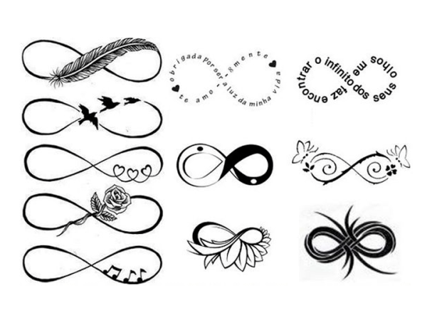 Эскизы татуировок бесконечность