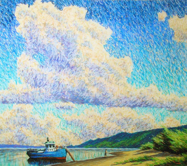 Алексей Зуев пастель масляная