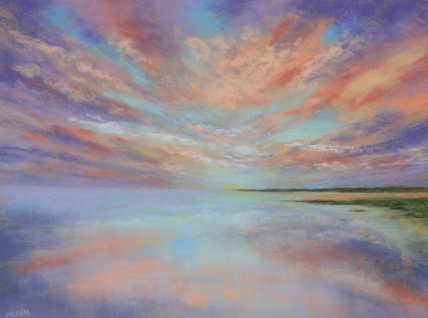 Пейзаж в пастельных тонах