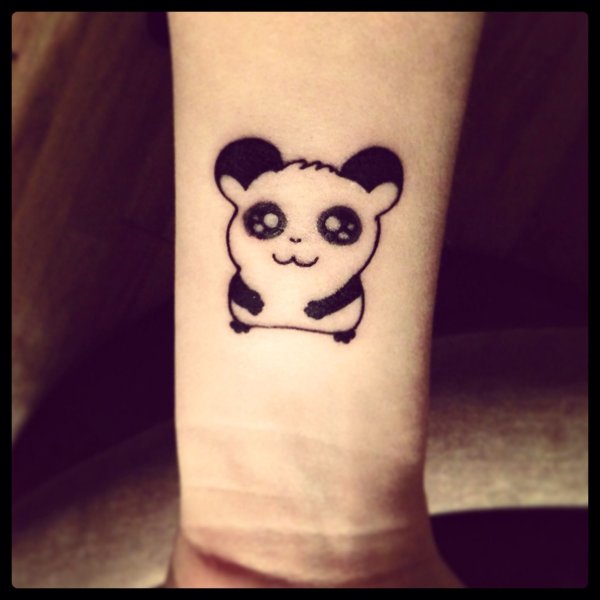 Тату хной для девочек Панда