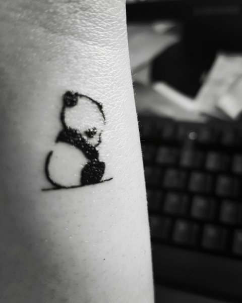Маленькие тату Панда