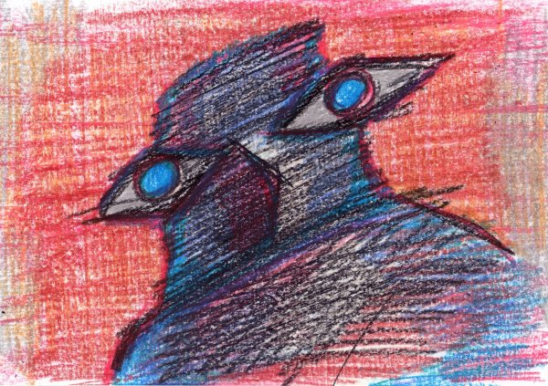 Картины мелками на бумаге