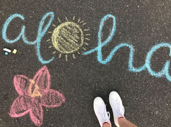 Идеи для рисунков мелками