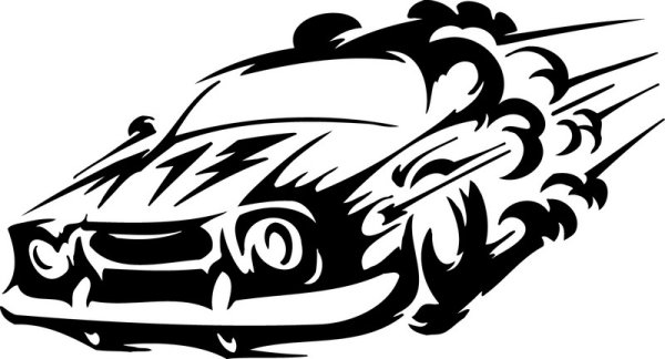 Наклейки на авто гоночный авто трафарет