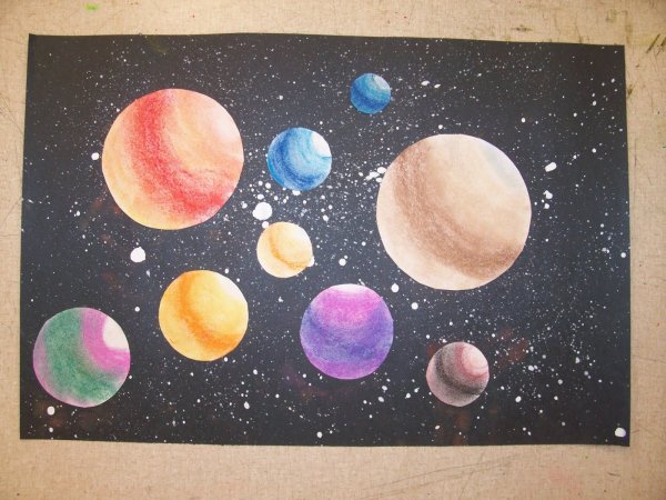 Планета мелками