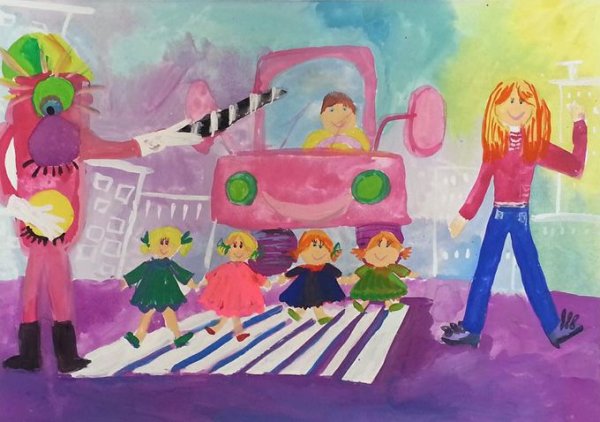 Рисунок на тему ПДД