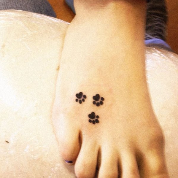 Маленькие тату для девушек лапки