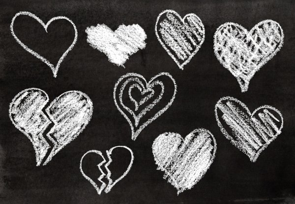 Сердце мелом