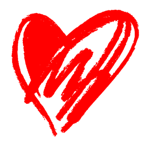 Сердечко нарисованное фломастером