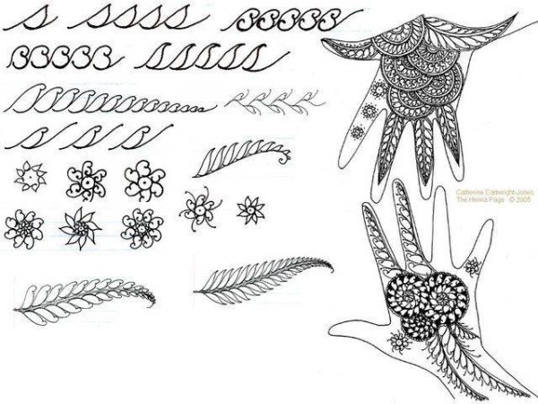 Мехенди эскизы для начинающих простые