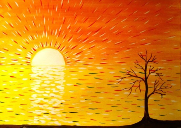 Рисуем солнце