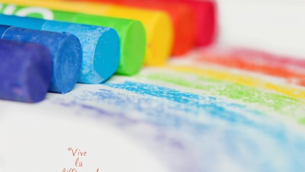 Фон рисование мелками