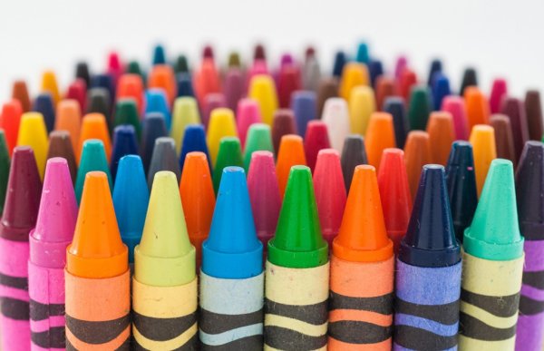 Мелки восковые цветные