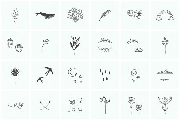 Эскизы тату маленькие