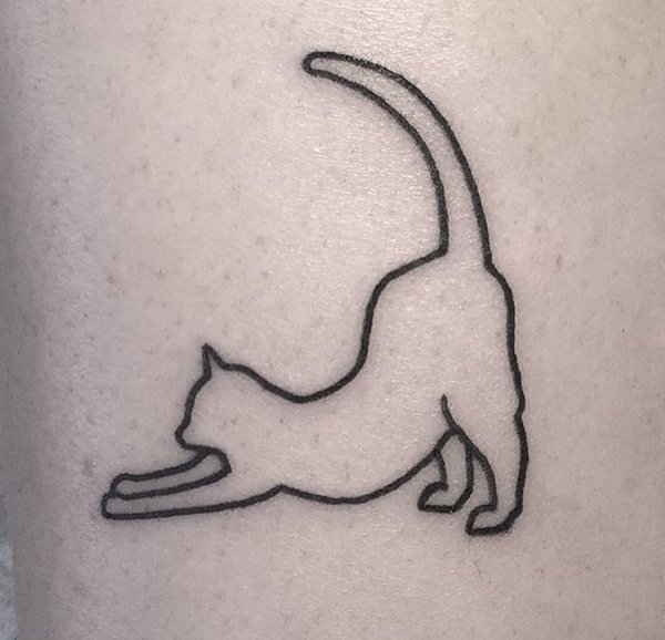 Тату кот легко