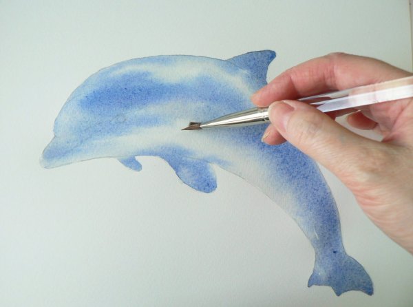 Дельфин гуашью