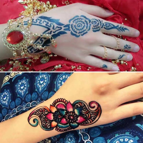Разноцветная хна для тату