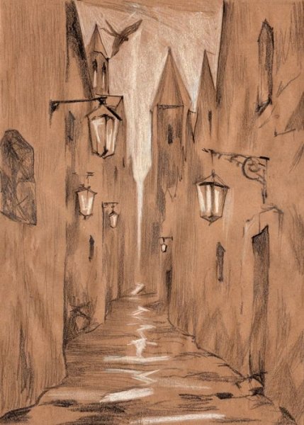 Рисунок на крафте