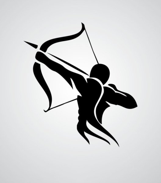 Стрелец тату эскиз