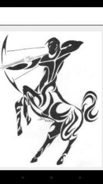 Стрелец тату эскиз