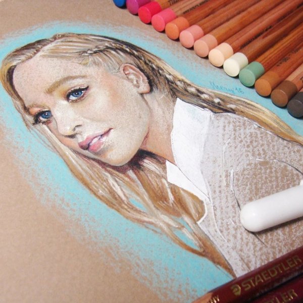 Рисование пастельными карандашами