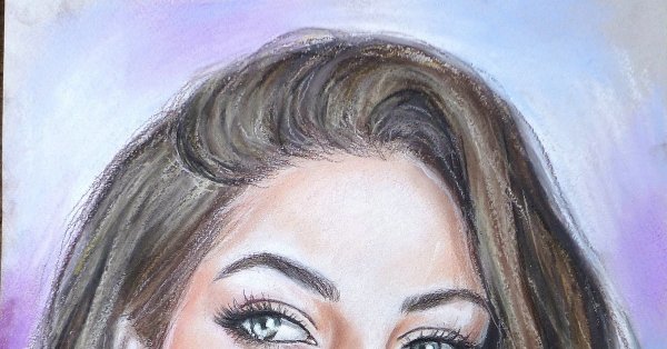 Лицо пастелью