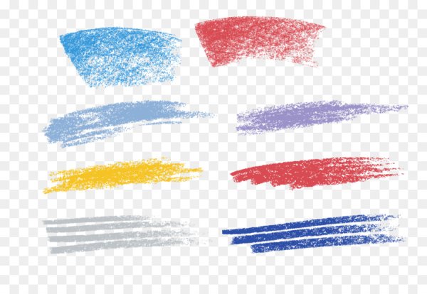 Цветные штрихи вектор