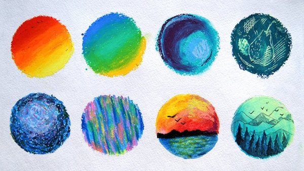 Рисование масляной пастелью для начинающих