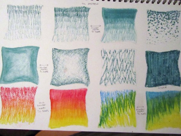 Техника рисования пастельными мелками