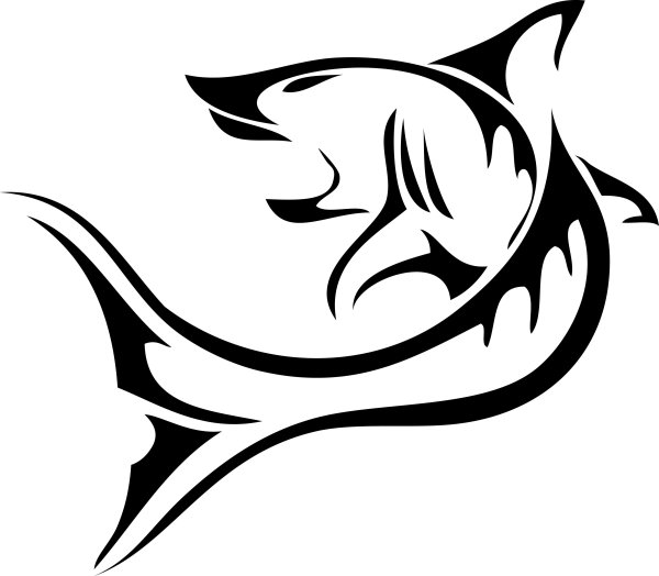 Тату акула эскиз