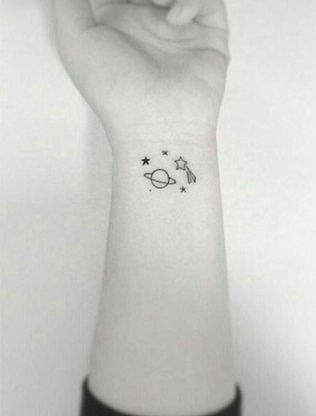 Простые тату планеты